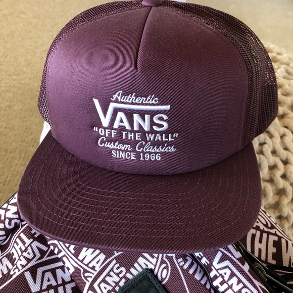 vans galer trucker hat